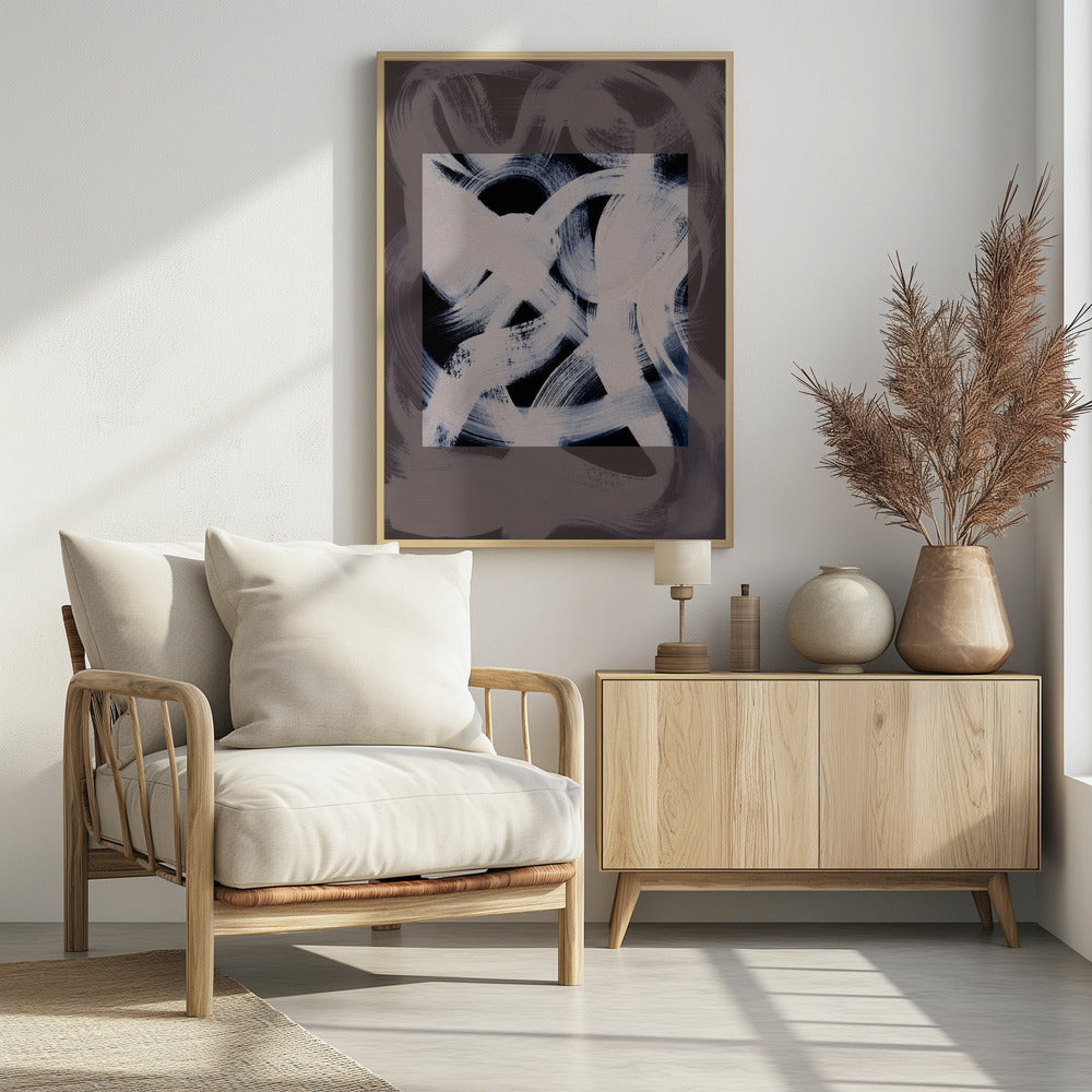 Abstract Brush Strokes 164X | Poster