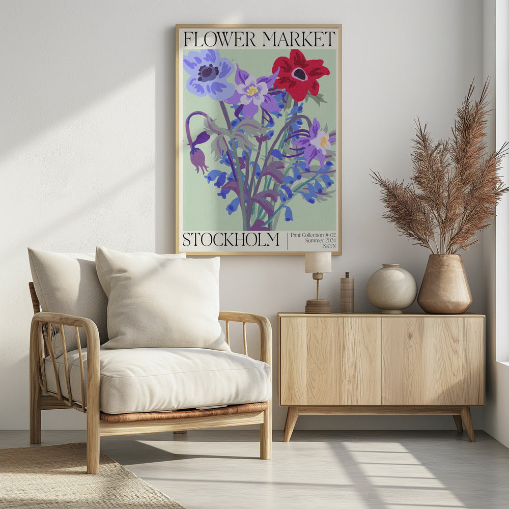 Stockholmer Blumenmarkt | Poster