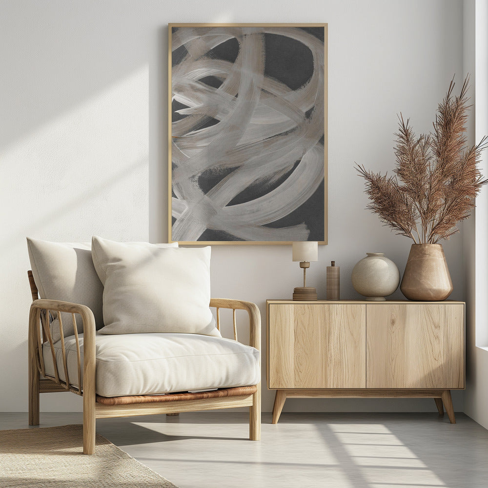 Abstrakte Pinselstriche 129X | Poster