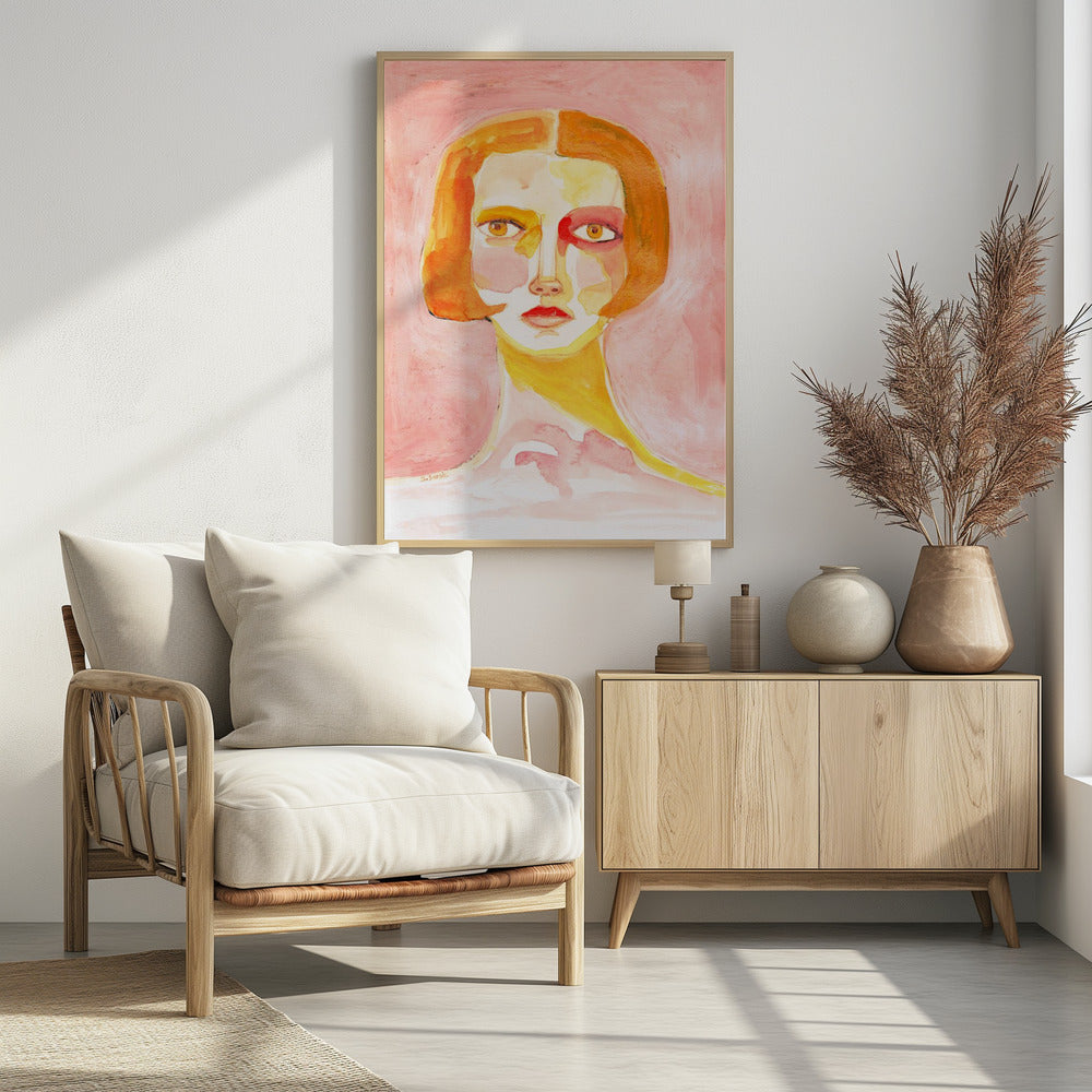 Dame mit Bob-Haarschnitt | Poster