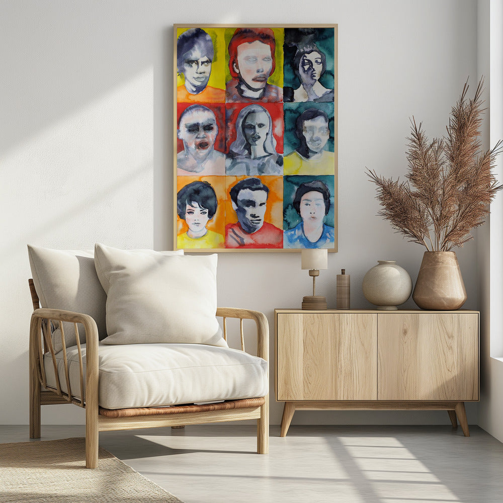 Headshot Grid No. 2 | Poster