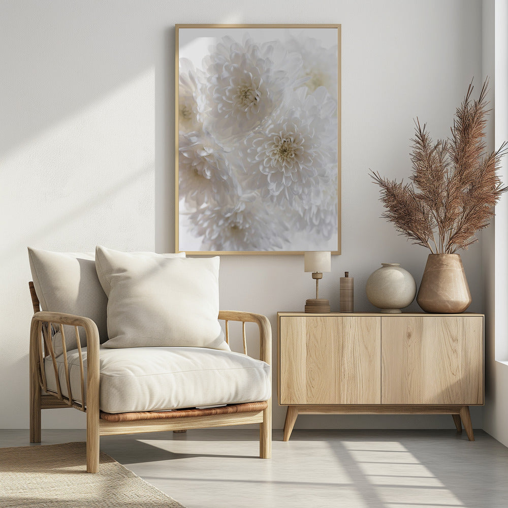 Weiße Blumen 1 | Poster