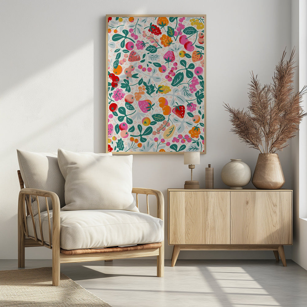 Fruity seamless pattern | Poster
