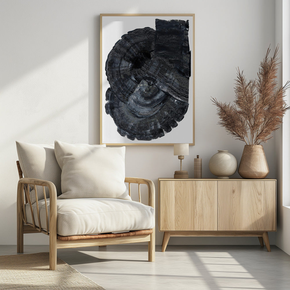 Schwarzes Fossil 1 | Poster