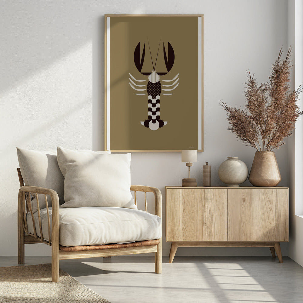 Goldene Tiere - Hummer (Gold) | Poster