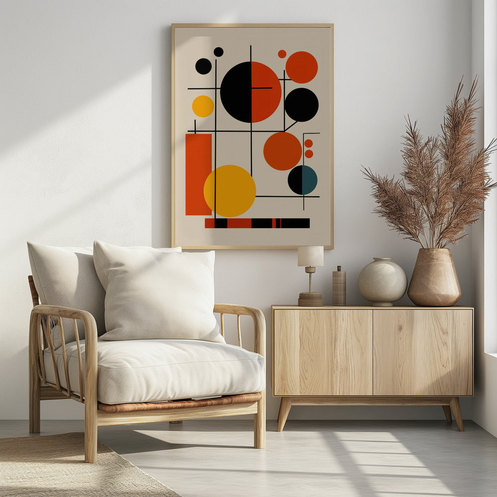 Geometrische Formen und kräftige Farben | Poster