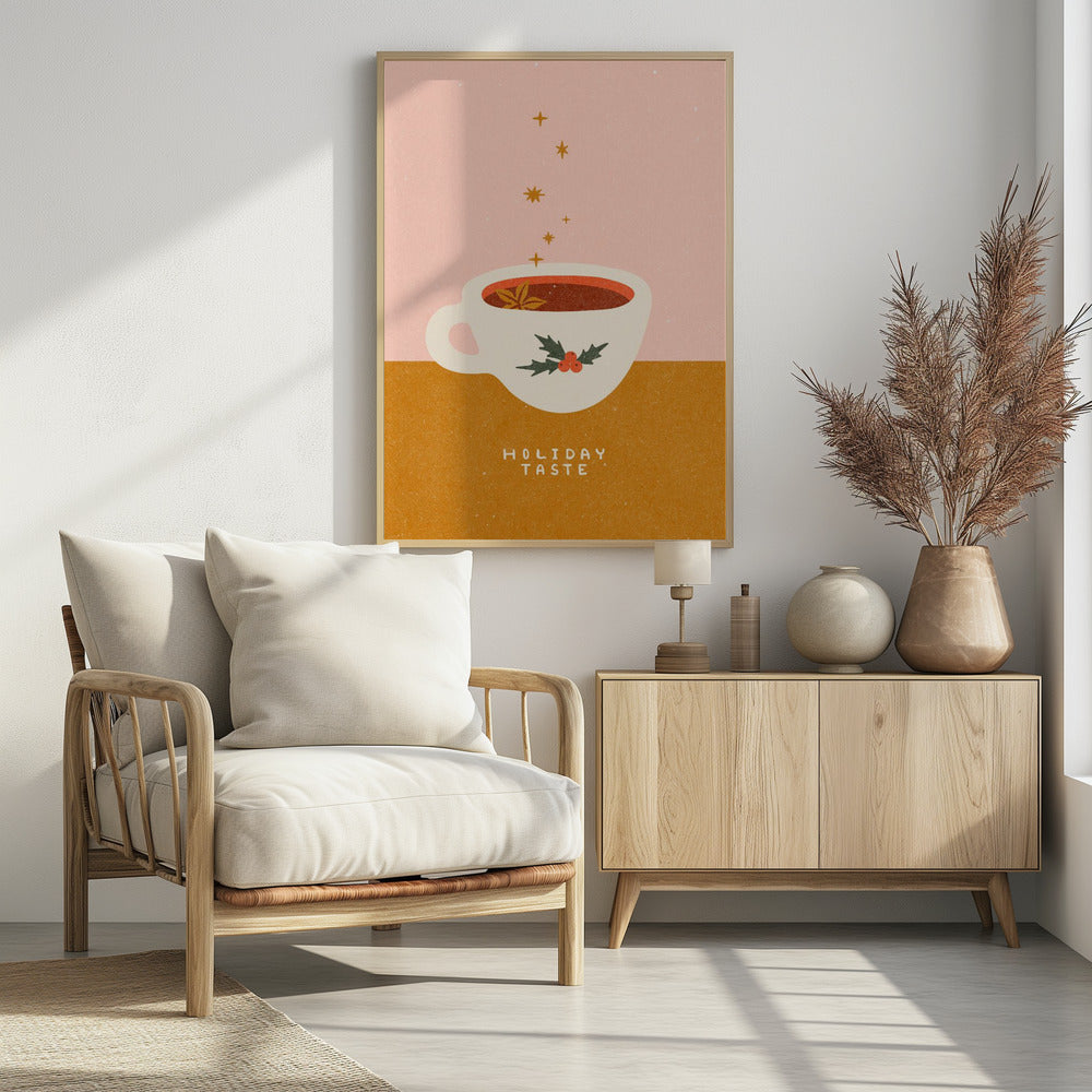 Glühweinbecher. Urlaubsgeschmack | Poster