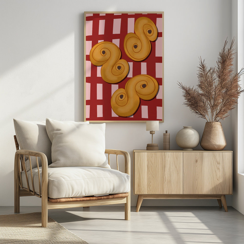 Golden Swirl Delight | Poster