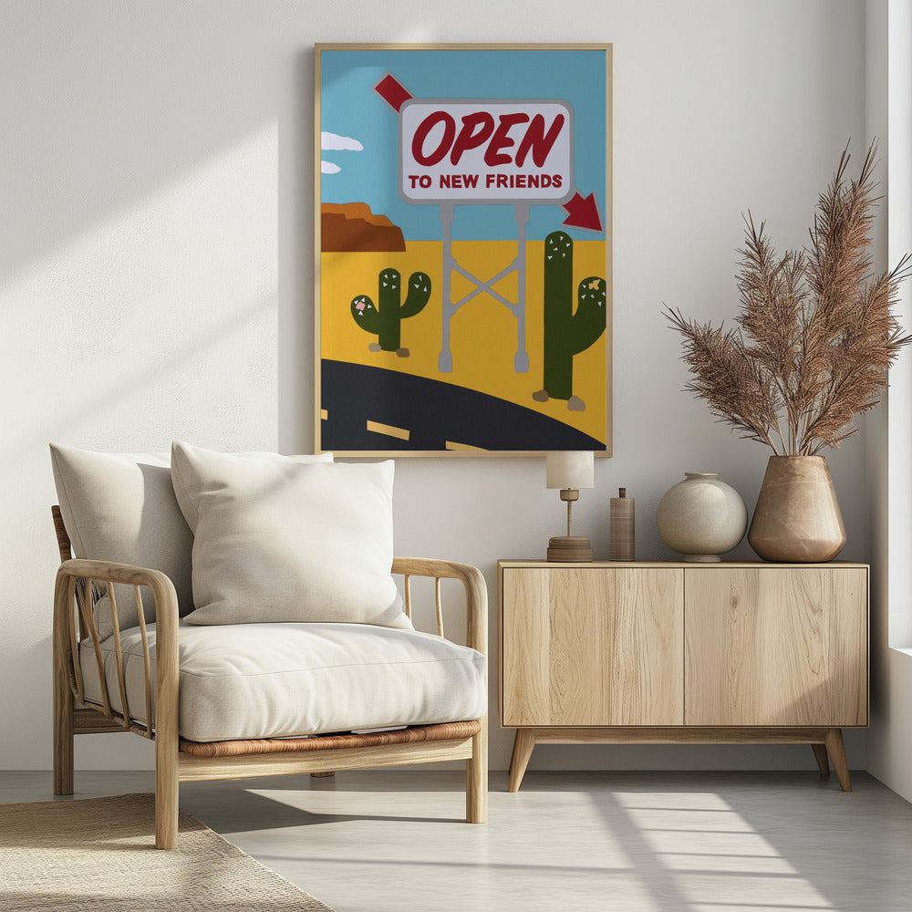 Offen für neue Freunde | Poster
