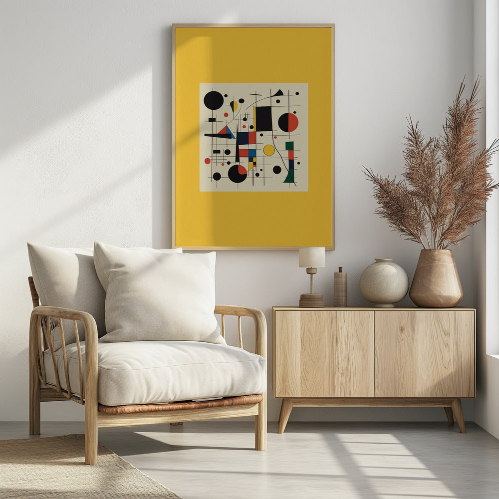 Abstrakte Geometrie und leuchtende Farben | Poster