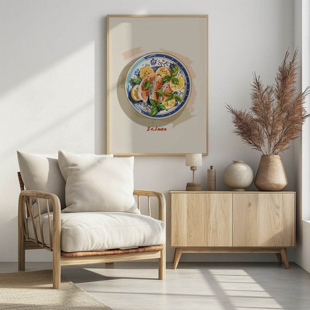 Pikanter Lachsteller | Poster