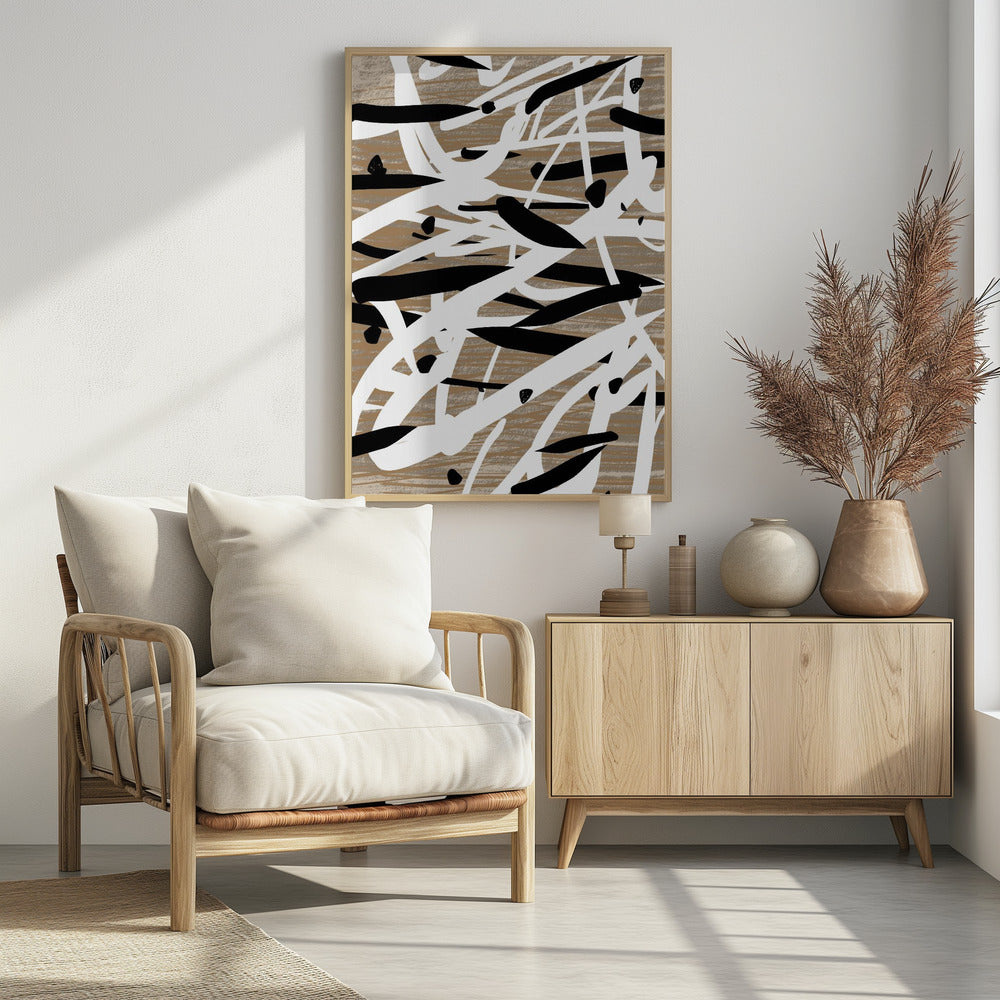 Chaotische Striche Tanz | Poster