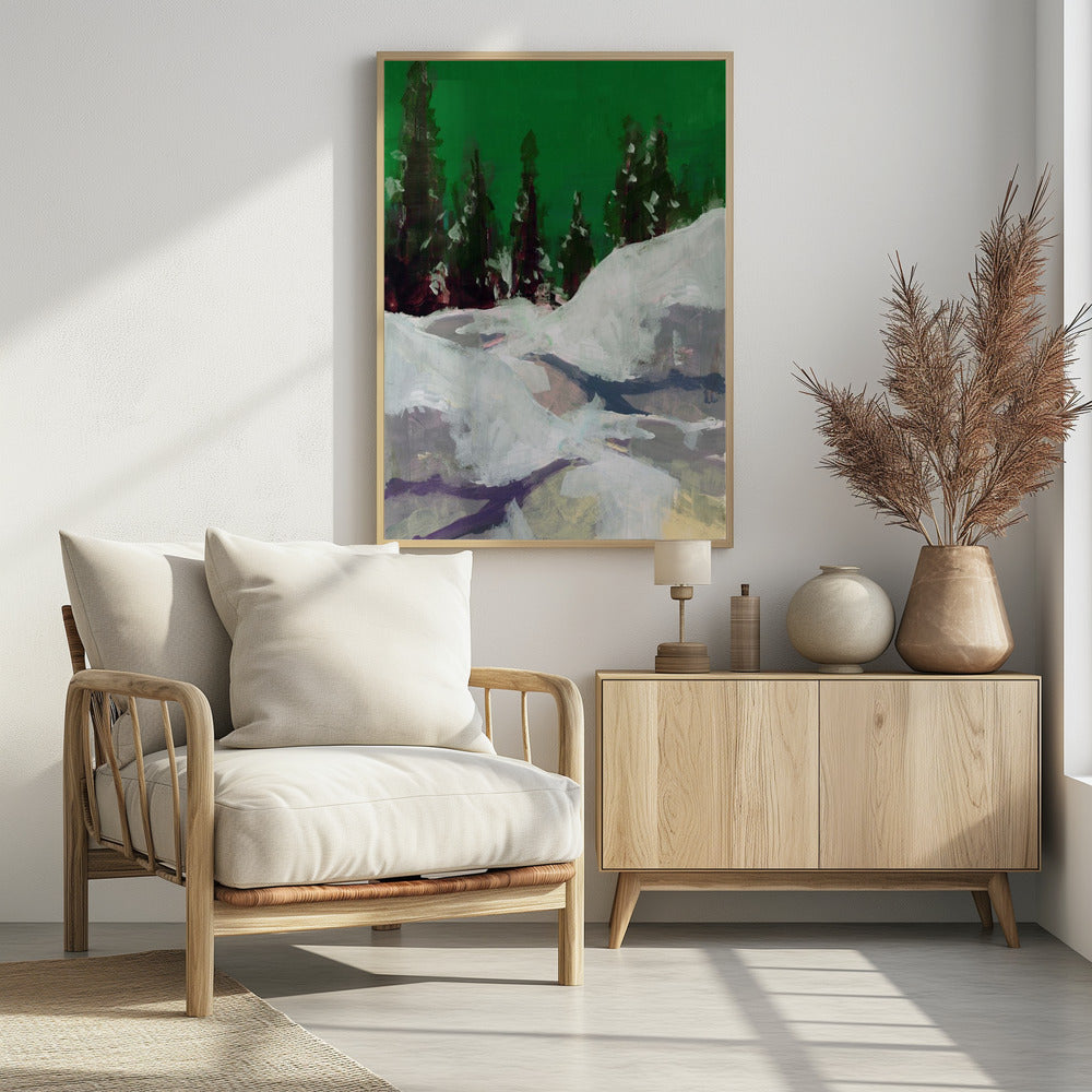 Winterlandschaft im Wald 2 | Poster