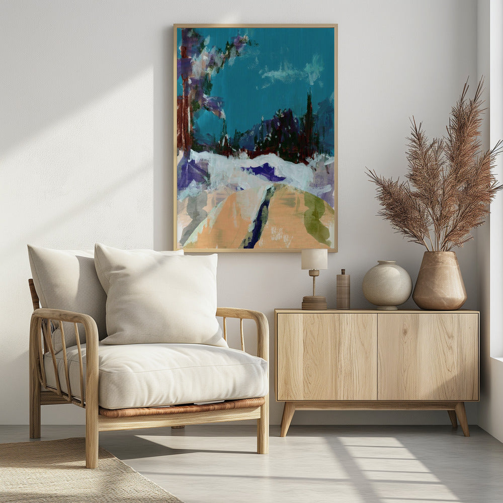 Winterlandschaft im Wald 1 | Poster