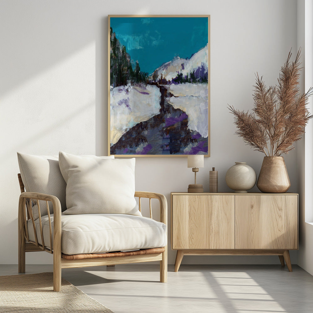 Winterszene im Wald 3 | Poster