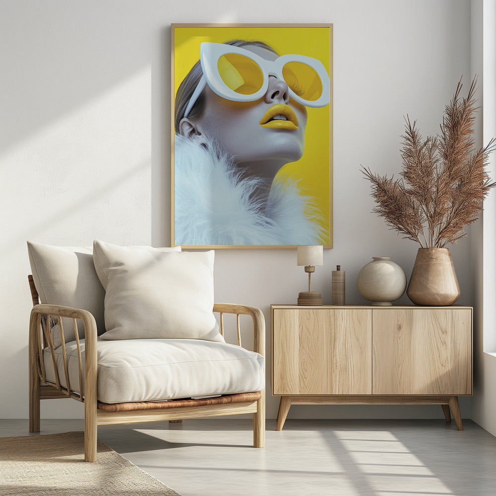 Das gelbe Modell | Poster