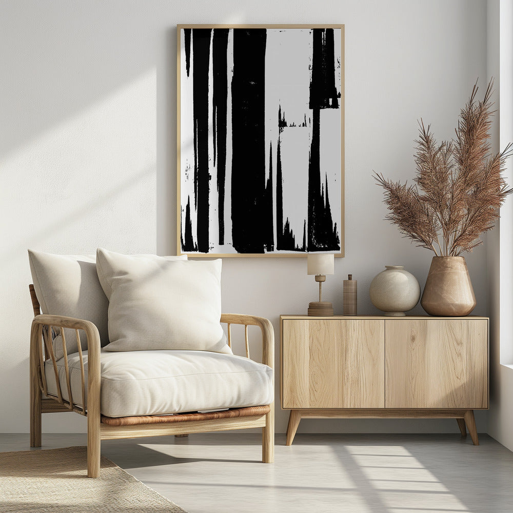 Schwarzer Stretch 1 | Poster