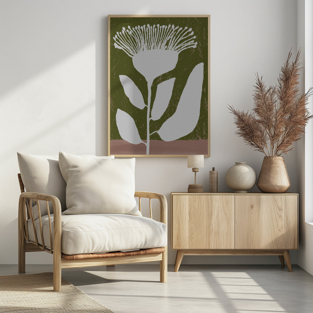 Botanisches Design einer Blume gegen | Poster