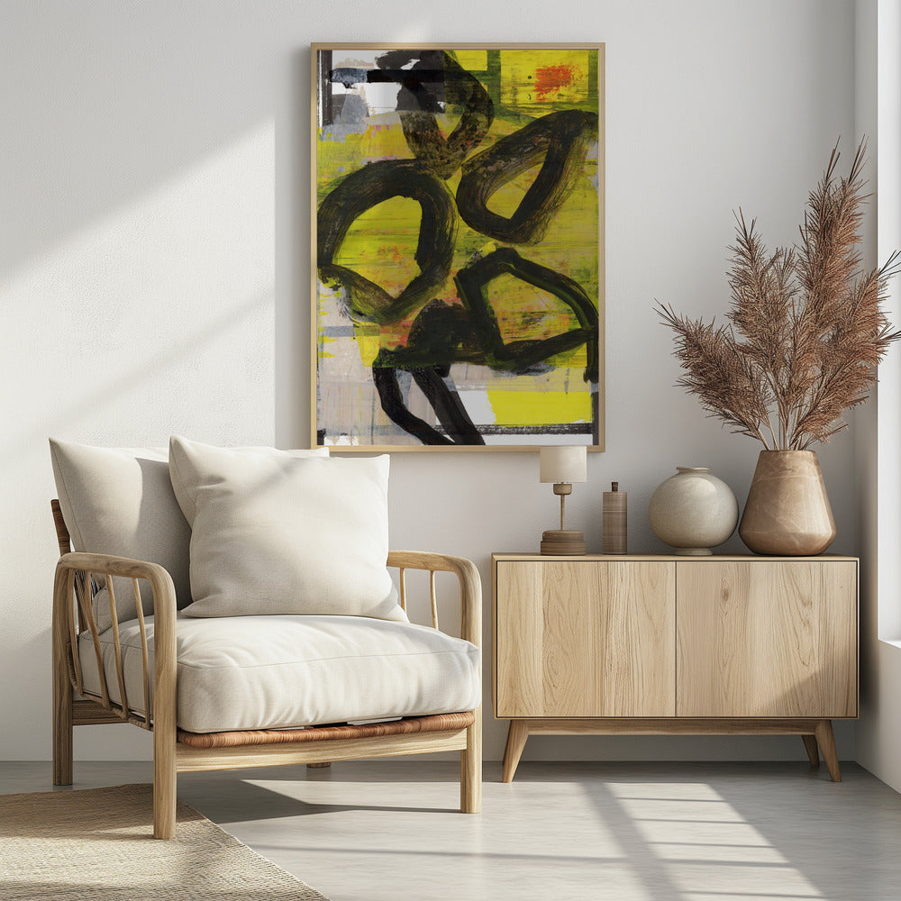Gelbes Abstrakt Nr. 1 | Poster