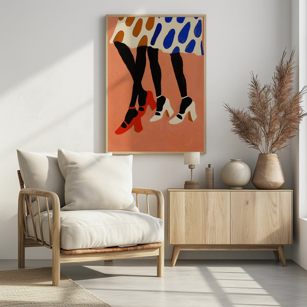 Gepunktete Schritte | Poster