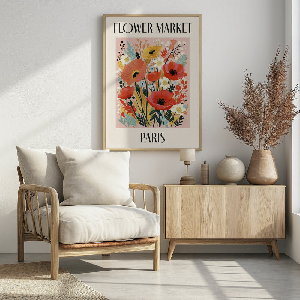 Blumenmarkt Paris Frankreich | Poster