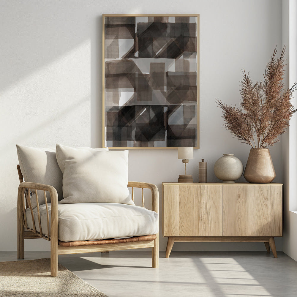 Abstract Dark Hammered 2 | Poster