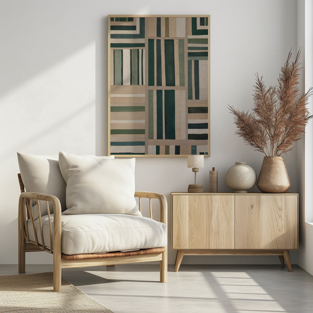 Geometrischer Wandteppich | Poster