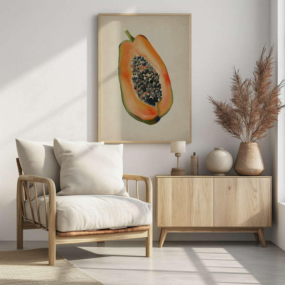Vintage-Frucht - Papaya | Poster