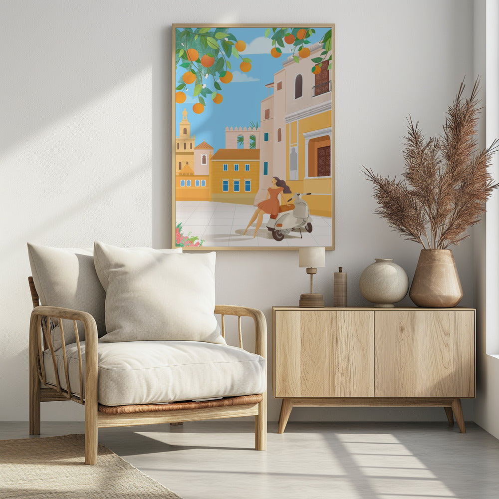 Sevilla Orangen, Spanien | Poster