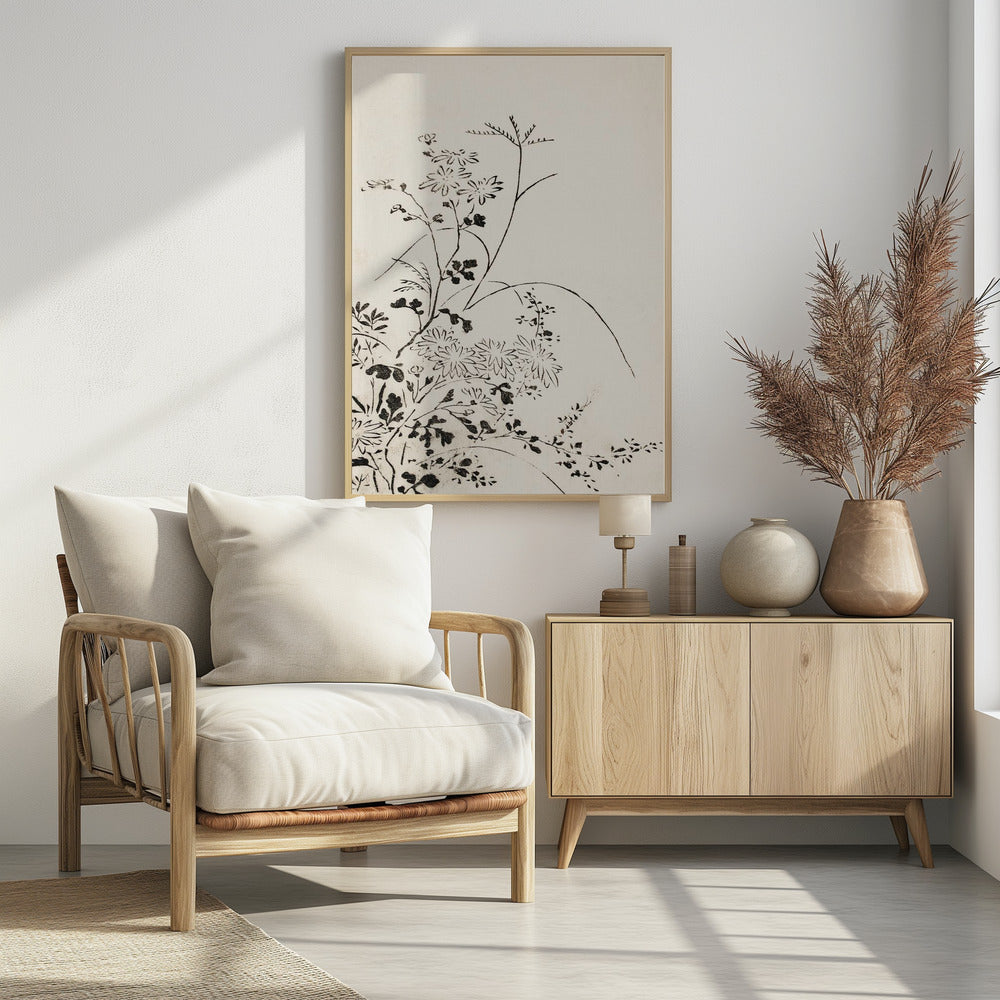 Herbstblumen und Gräser (1762) | Poster