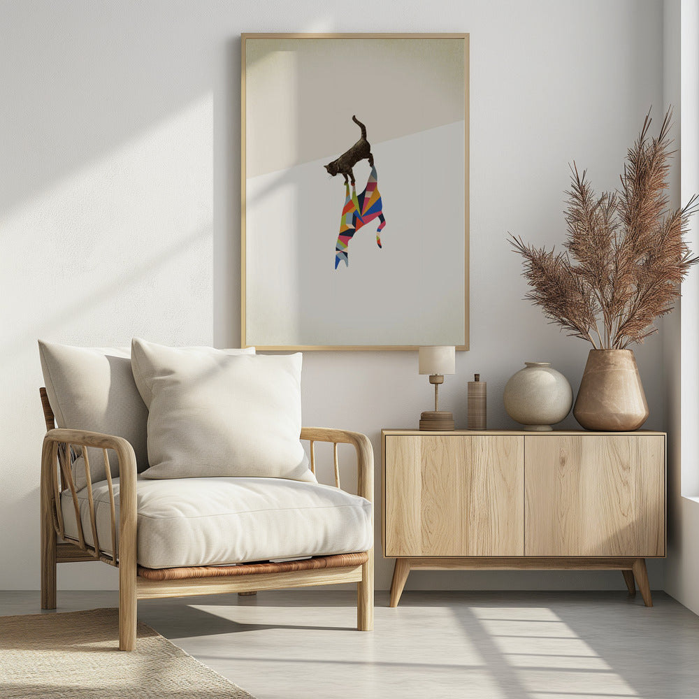 Gehender Schatten, Katze | Poster