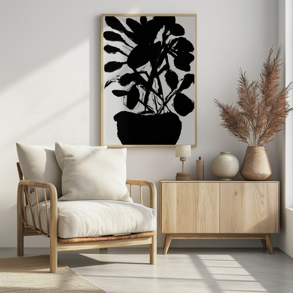Topfpflanzen-Silhouette Nr. 1 | Poster