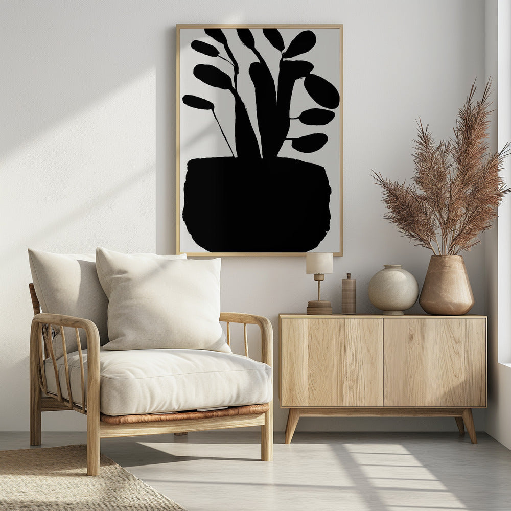 Topfpflanzen-Silhouette Nr. 2 | Poster