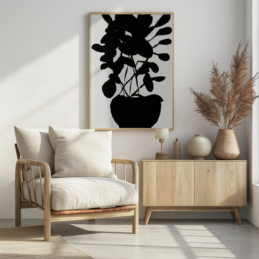 Topfpflanzen-Silhouette Nr. 3 | Poster