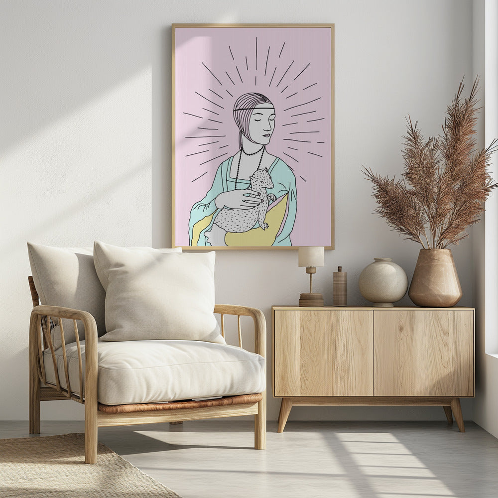 Die Dame mit dem Hermelin | Poster