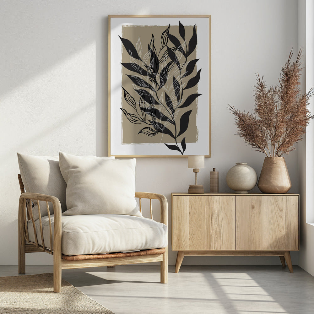 Minimalistisches botanisches Design | Poster