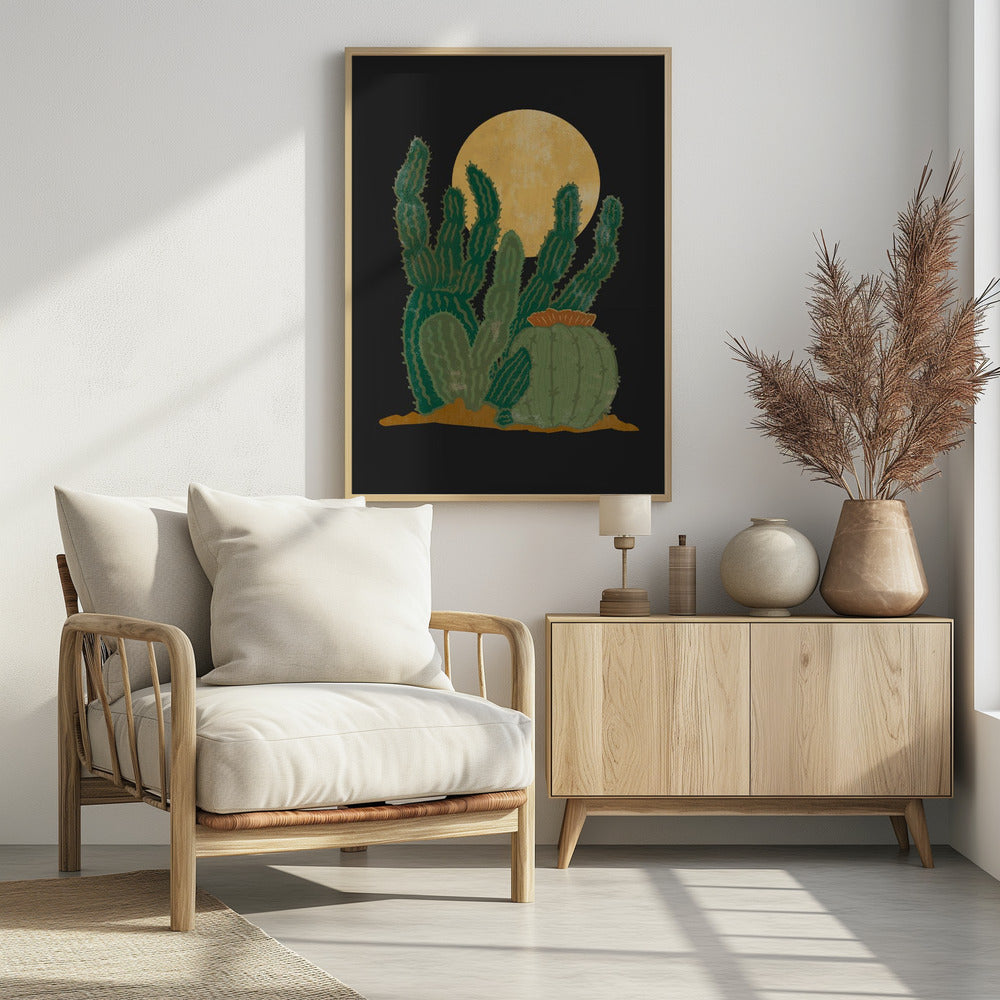 Moderne Americana und Kaktus | Poster