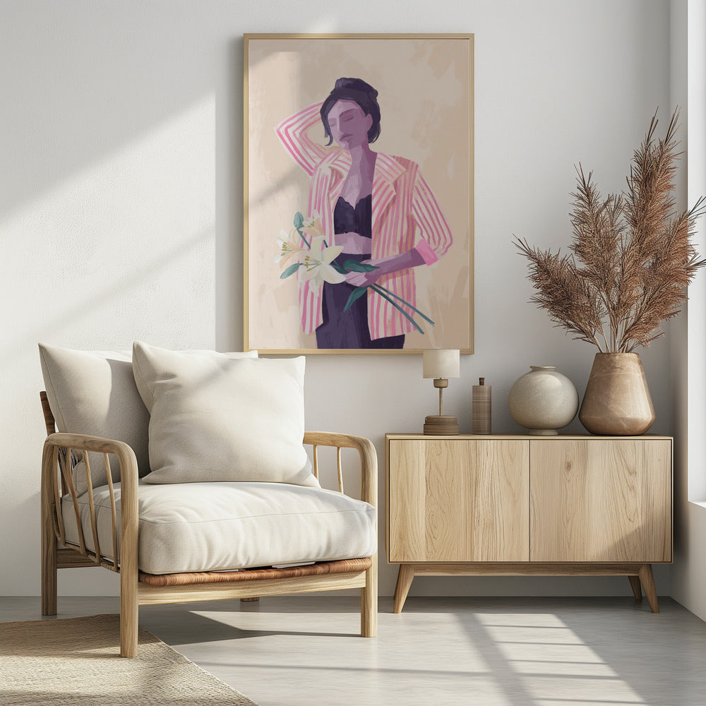 Lilly in einer Jacke | Poster
