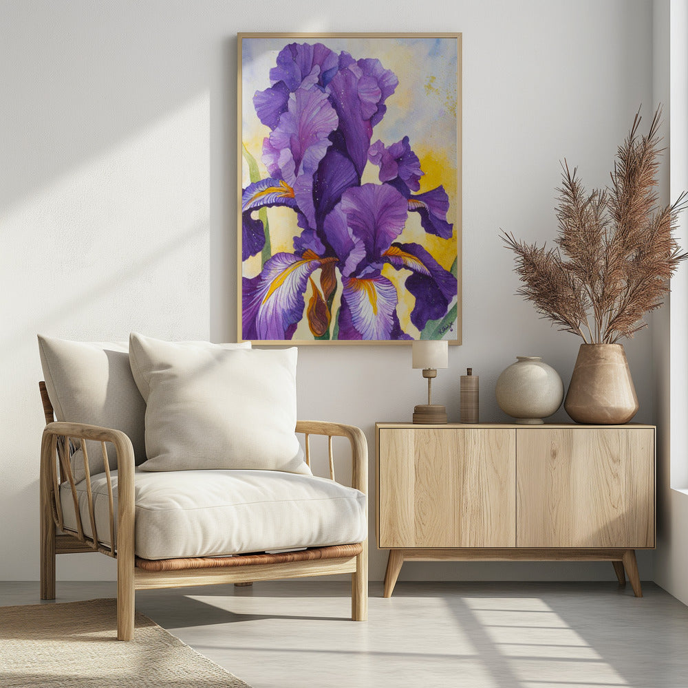 Iris Aquarell | Poster