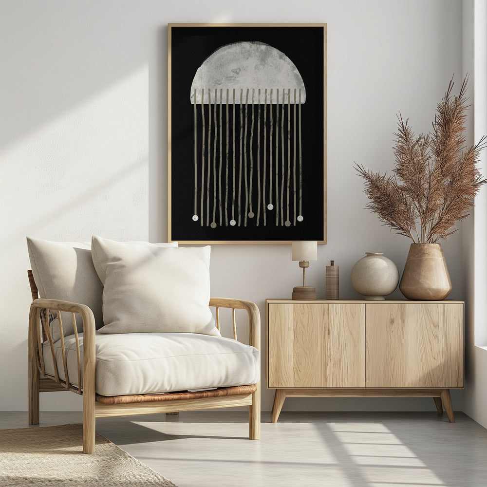 Mitternachtsflüstern Abstraktion | Poster