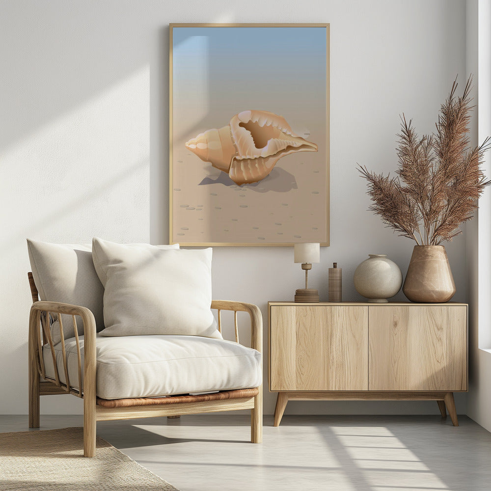 Muschel am Meer | Poster