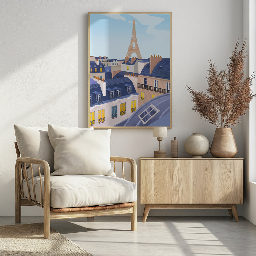 Dächer von Paris | Poster