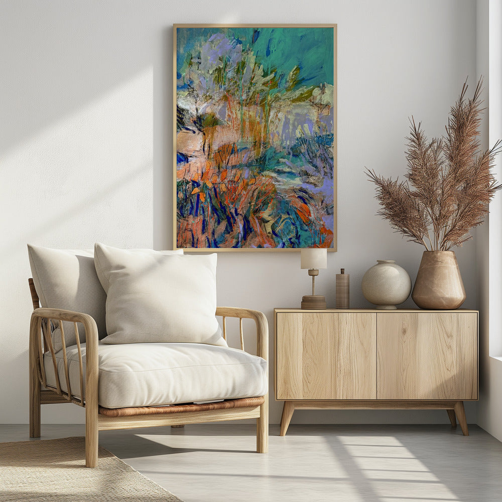 Traumlandschaft Pinselstriche | Poster