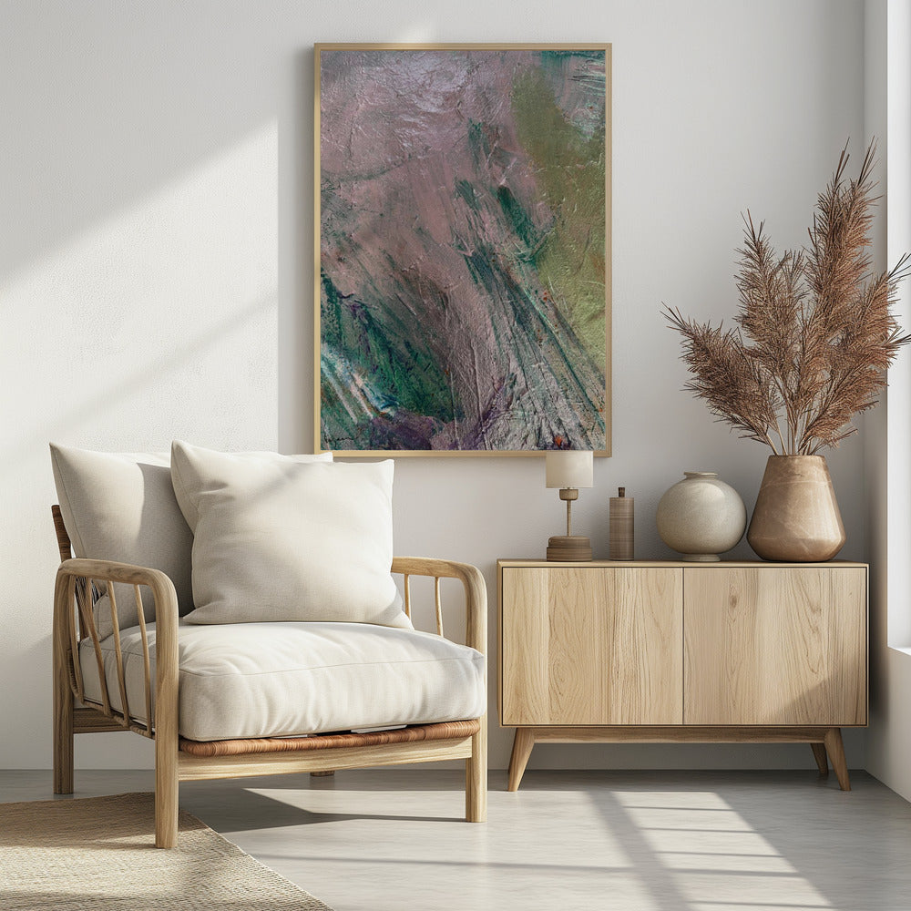 Mystic Pink Brushstrokes | Poster