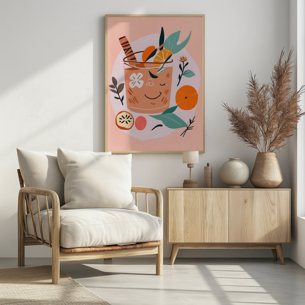 Zimt-Orangen-Cocktail | Poster