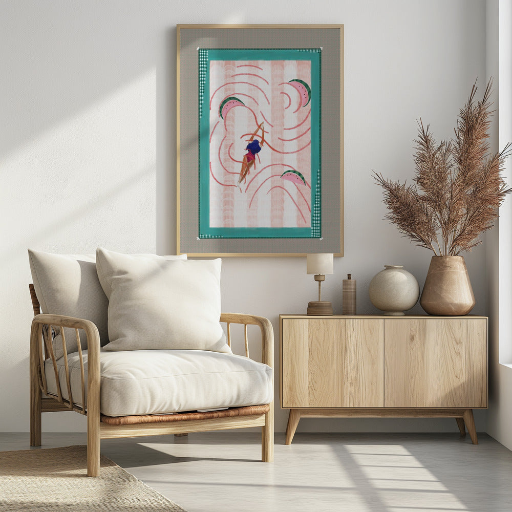 Wassermelonentauchen | Poster