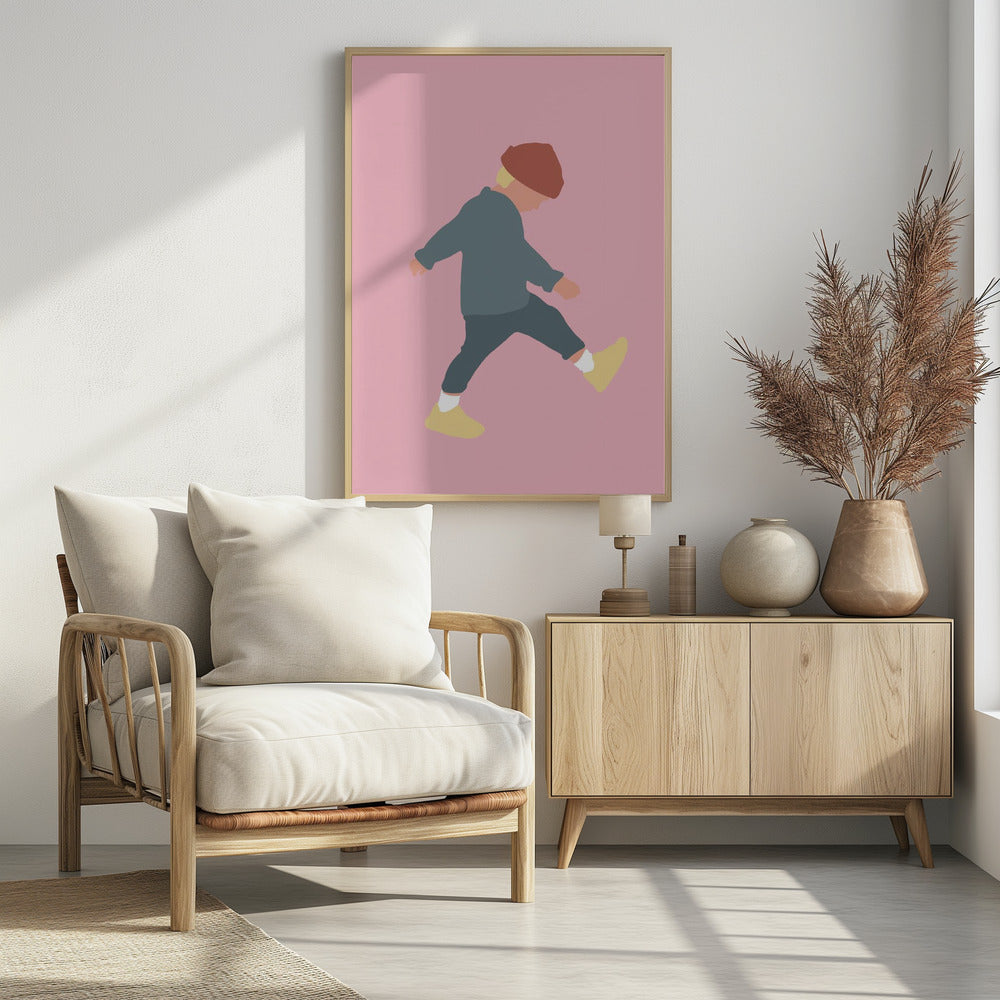 Tamo – Silhouette eines gehenden Jungen | Poster