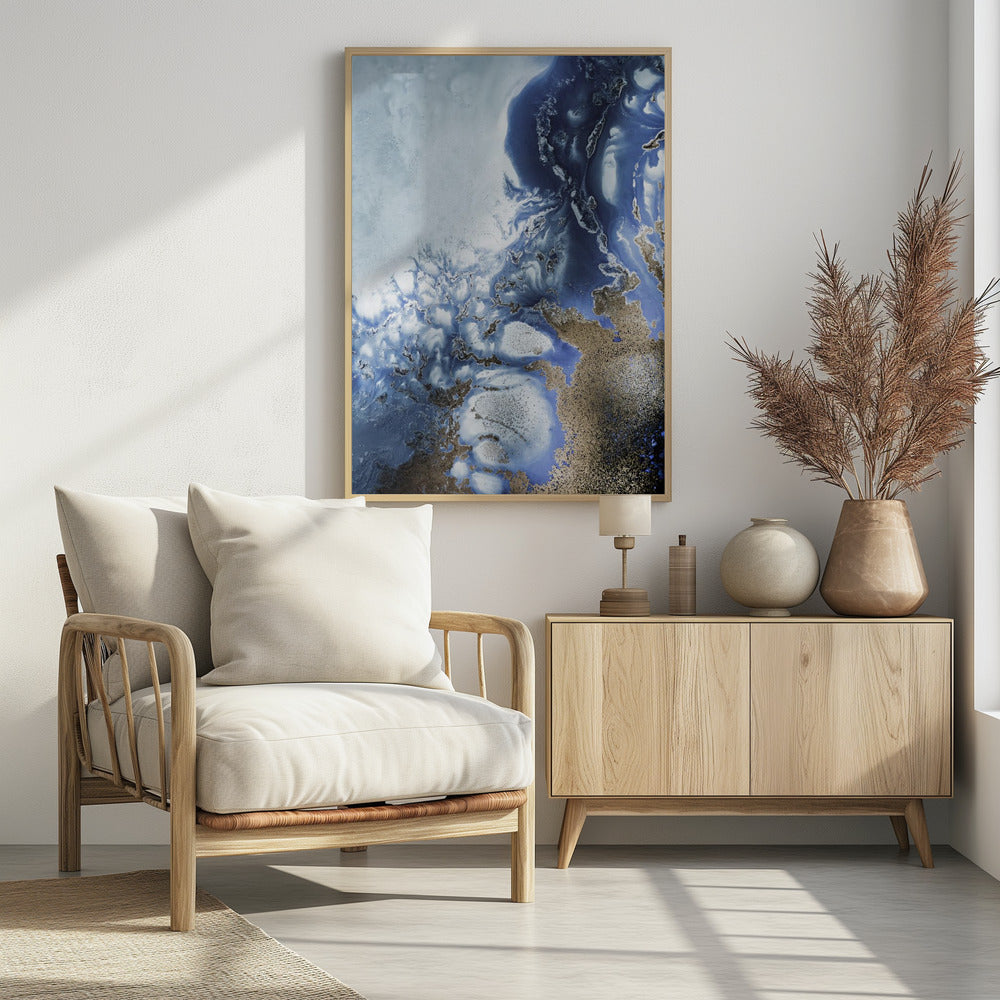 Zen Art 'Ocean Wave Waltz 2' – Aquarellwellen | Poster
