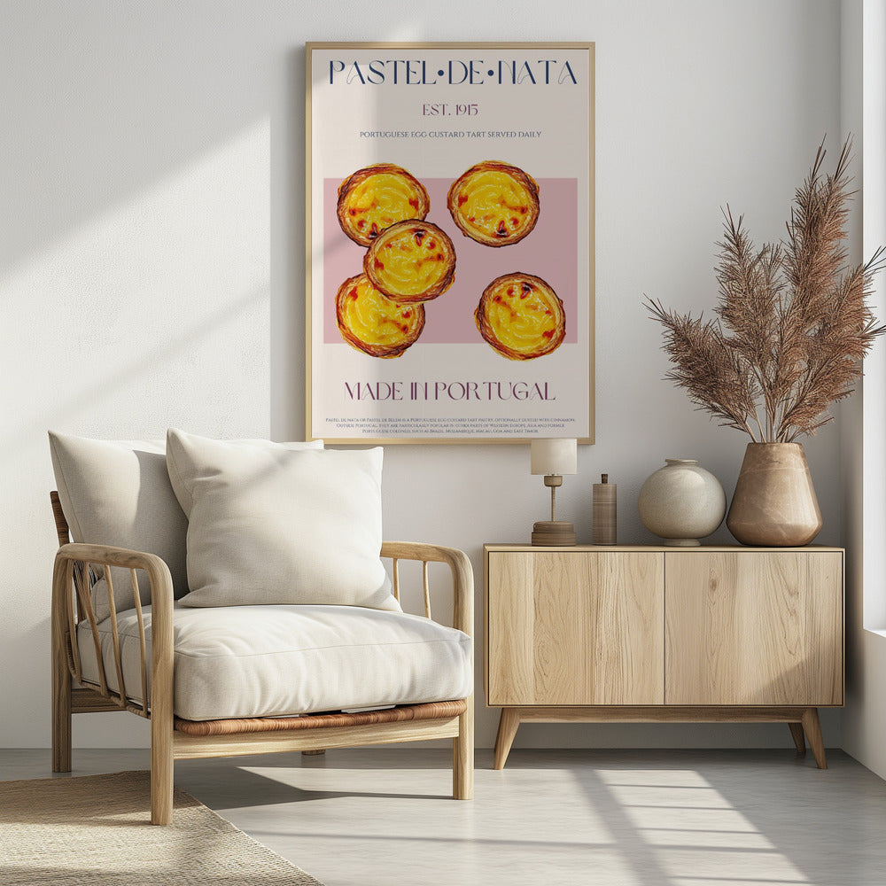Traditional Portuguese Egg Custard Tart | Poster