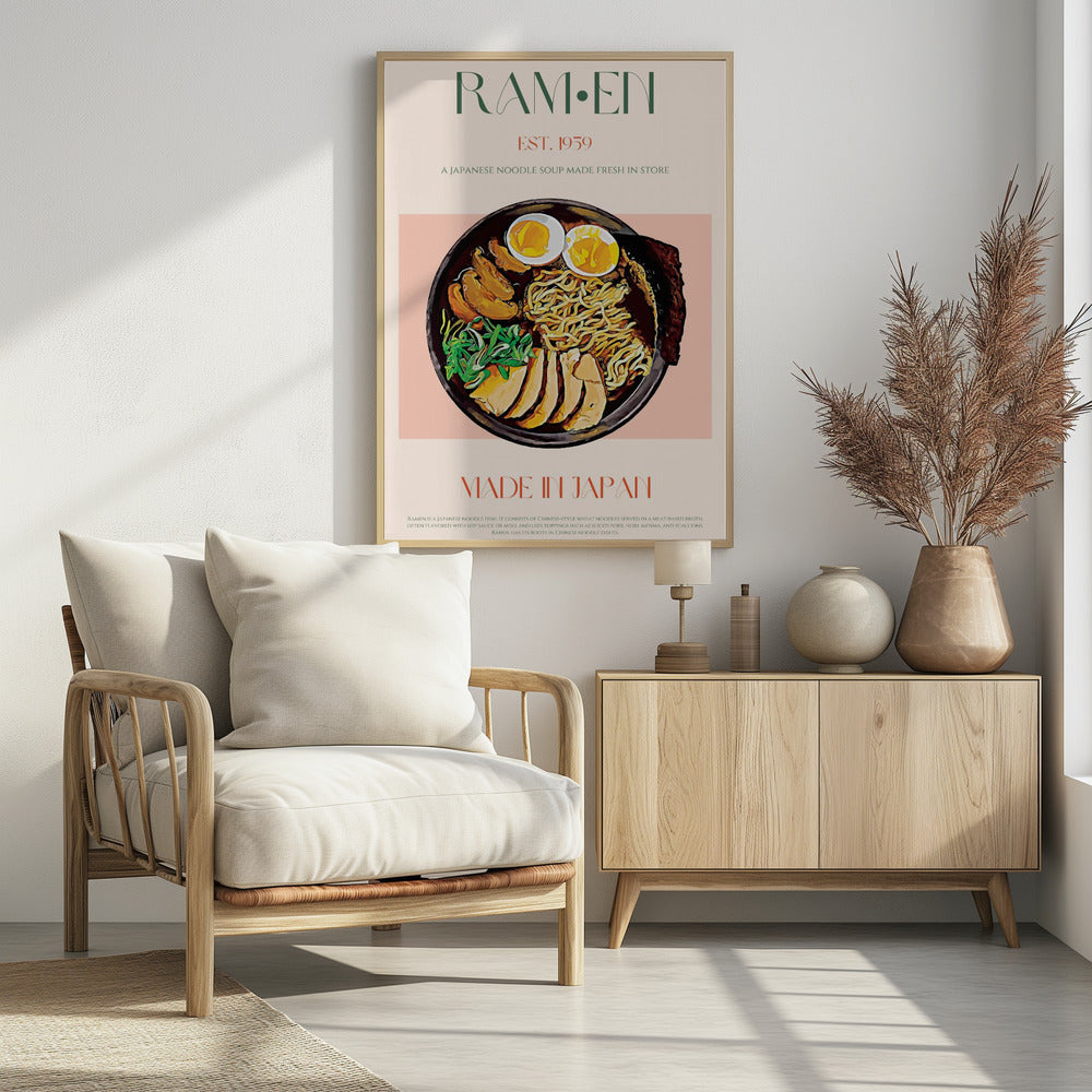 Savoring Japanese Ramen Bowl | Poster
